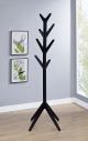 Margaret Solid Wood Coat Rack Clothing Hanger Black