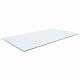 60x30-inch 10mm Rectangular Clear Tempered Glass Top