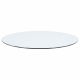 48-inch 10mm Round Clear Tempered Glass Top