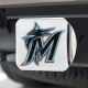 Miami Marlins Color Hitch Cover - Chrome