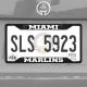 Miami Marlins License Plate Frame - Black