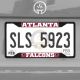 Atlanta Falcons License Plate Frame - Black