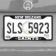 New Orleans Saints License Plate Frame - Black