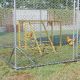  Wooden Chicken Activity Play w/ Swing Set, Chicken Coop Toy, Natural