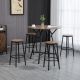  5-Piece Bar Table and Chairs Set, Space Saving Dining Table & 4 Stools