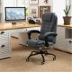  7-Point Vibrating Massage Office Chair High Back Massaging Office Desk Chair with Lumbar Support, Footrest, Blue