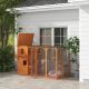  Large Outdoor Cat House for 3 Kitties, Multi-Level Design with Big Hiding Areas 2 Stories & Multiple Platforms Cat Condo
