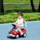 Qaba Toddler Ride on Fire Truck with Music, Horn, Under Seat Storage, for Kids 18-36 Months,Red