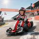 Aosom 24V 7.5 MPH Electric Go Kart with Adjustable Seat, Slow Start,Red