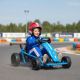 Qaba 24V 7AH Kids Electric Go Kart, 8.1 MPH Battery Powered Drift Kart with Dual Motors, Soft Start for 8-12 Years, Blue