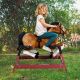 Qaba Durable Kids Plush Spring Rocking Horse, Ride On Rocking Horse with Realistic Sounds,Brown