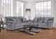 1402 3PC Reclining Kyance Grey  Sofa Set (Sofa+Love+Recliner)