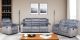 Lindale  2 Pc  Grey Manual Reclining Sofa Set (Sofa + Love)