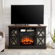 Farmhouse Fireplace TV Stand for TVs up to 55