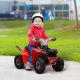 Aosom 6V Electric Toy Car with Forward Backward, Wear-Resistant Wheels for Ages 18-36 Months,Red