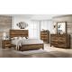 28600  4PC QUEEN RUSTIC PANEL BEDROOM SET