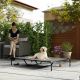  Elevated Dog Bed for Large Breeds Gray 60