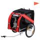 Aosom Dog Bike Trailer, Pet Wagon Bicycle Trailer with Easy Folding Cart Frame, 20