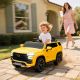 Aosom Electric Ride on Car 12V Kids Ride-on Toy, Yellow