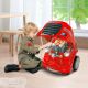 Qaba Mechanic Kids Truck Engine Toy Set, Car Service Play Set,Red