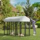  Outdoor Dog Kennel with Two-Room Design, Water-Resistant & Sun-Proof Cover, for S, M, L Dogs, 8' x 4' x 6'
