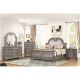 0401  5Pc  Queen New Orleans Grey Bedroom Set