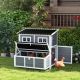  Wooden Chicken Coop with Nesting Box, Pull-Out Tray, Waterproof Roof, 39