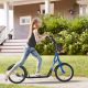 Aosom Youth Scooter, Kick Scooter with Adjustable Handlebars, Double Brakes, 16
