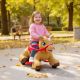 Qaba Ride On Horse Toy, 12V Battery Powered Ride on Toy with Carrot Toy, Comb and Sound, Electric Rocking Horse for Toddlers