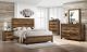 28600 4Pc Morales Queen Rustic Panel Bedroom Set