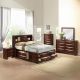 21619  4Pc  Ireland  Queen Cherry Storage Bedroom Set