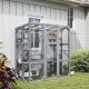  Large Wooden Catio Outdoor with 6 Jumping Platforms, Weatherproof Roof, for 1-3 Cats, 59