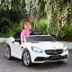 Aosom Mercedes SLC 300 Licensed Kids Electric Car with Remote Control, 12V Battery Powered Kids Ride on Car with Music, Lights, Suspension for 3-6 Years Old, White