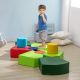 Qaba 10-Piece Soft Play Set for Creativity, Climb and Crawl Foam Playset with Easy-to-Clean Surface, Activity Play Structures for 18 Months Old