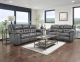 1504  3PC Reclining Sofa Set Telluride Charcoal (Sofa+Love+Recliner)