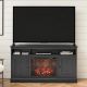 DARK Oak Ashton Lane Electric Fireplace TV Stand for TVs up to 65