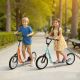 Aosom Youth Scooter Kick Scooter for Kids 5+, Max Load 220 LBS., with Adjustable Handlebar, 16