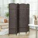  Folding Room Divider Screen 4 Panel 5.6 ' Tall Privacy Screen Freestanding Room Partition for Home Office,Brown