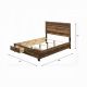 28587  RUSTIC STORAGE BED KING