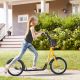 Aosom Youth Scooter, Kick Scooter with Adjustable Handlebars, Double Brakes, 16