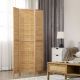  Hand Woven Room Divider, 3 Panel Bamboo Folding Privacy Screen for Home Office, 47.25