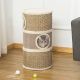  28 Inch Cat Condo, 3 Story Cat Hideaway with Sisal Scratching Pad