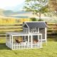  Wooden Chicken Coop with Run for 1-2 Chickens, 68