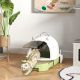  Covered Cat Litter Box with Lid, Scoop, Deodorizing Bags for Odor Control, Privacy, Easy to Clean, Green