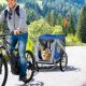 Aosom Dog Bike Trailer, Pet Wagon Bicycle Trailer with Easy Folding Cart Frame, 20