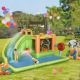  7-in-1 Inflatable Water Slide, Kids Castle Bounce House Includes Slide, trampoline, Pool, Water Cannon, Ball-target, Boxing Post, Tunnel with Carry Bag, Repair Patches, 750W Air Blower