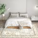  5x7 Area Rug, Indoor Boho Machine Washable Carpet for Living Room, Bedroom, Dining Room, Kitchen, Blue
