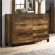 28595 RUSTIC BROWN DRESSER