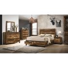 28587   5Pc  Morales King  Rustic Storage Bedroom Set