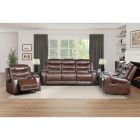 9405-7 3Pc Brown Reclining Sofa Set (Sofa+Love+Recliner)